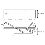 Electric massage table CE 2137 R - 3 sections - Image 5