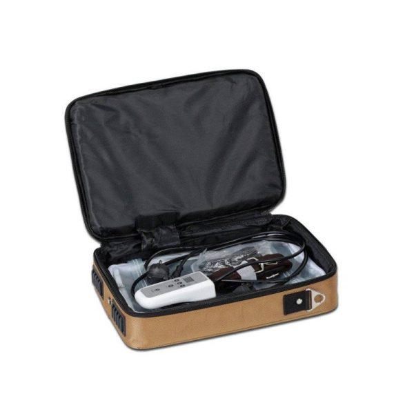 Portable massage stone heater